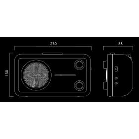 RADIO FM/MW MUSE MF-060 SC ALTOPARLANTE INTEGRATO COLORE BIANCO CREMA